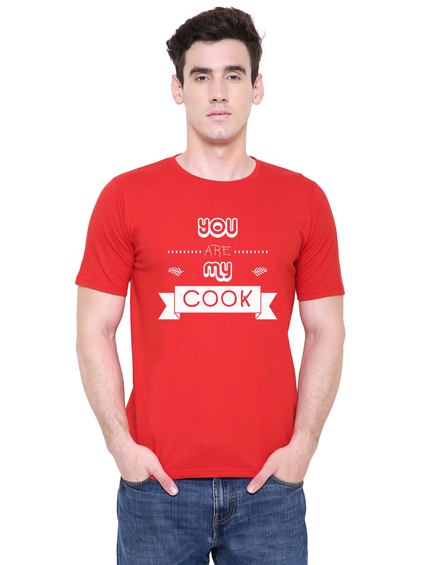 COOK ATM matching Couple T shirts- Red