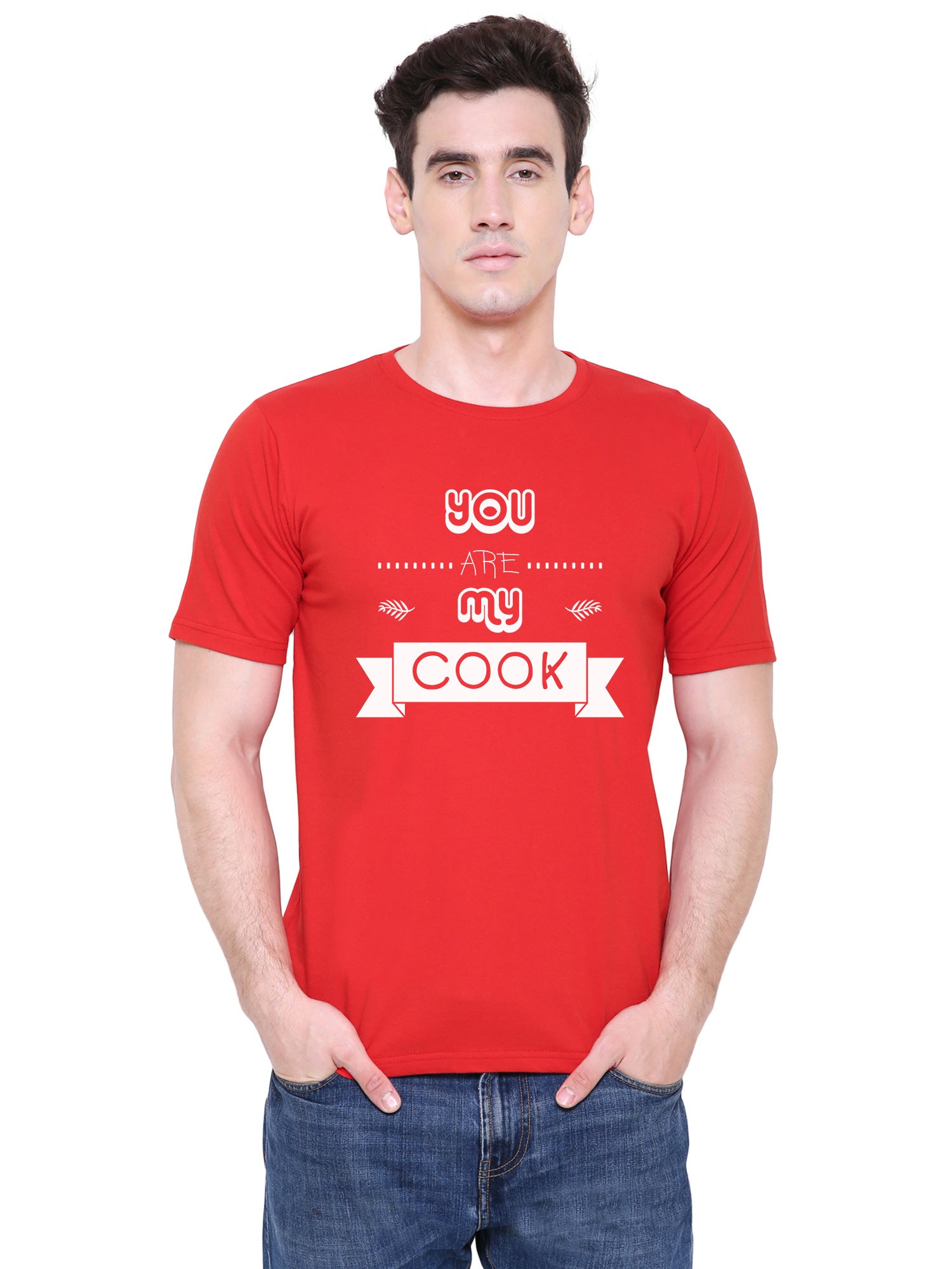 COOK ATM matching Couple T shirts- Red