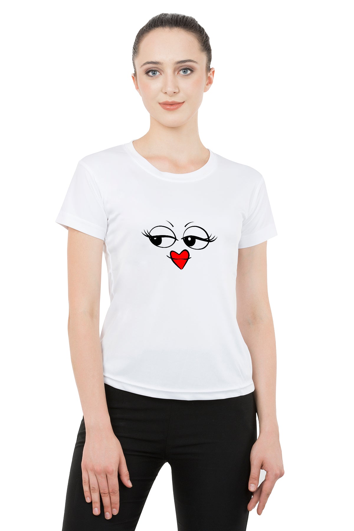 expressions matching couple tshirt red