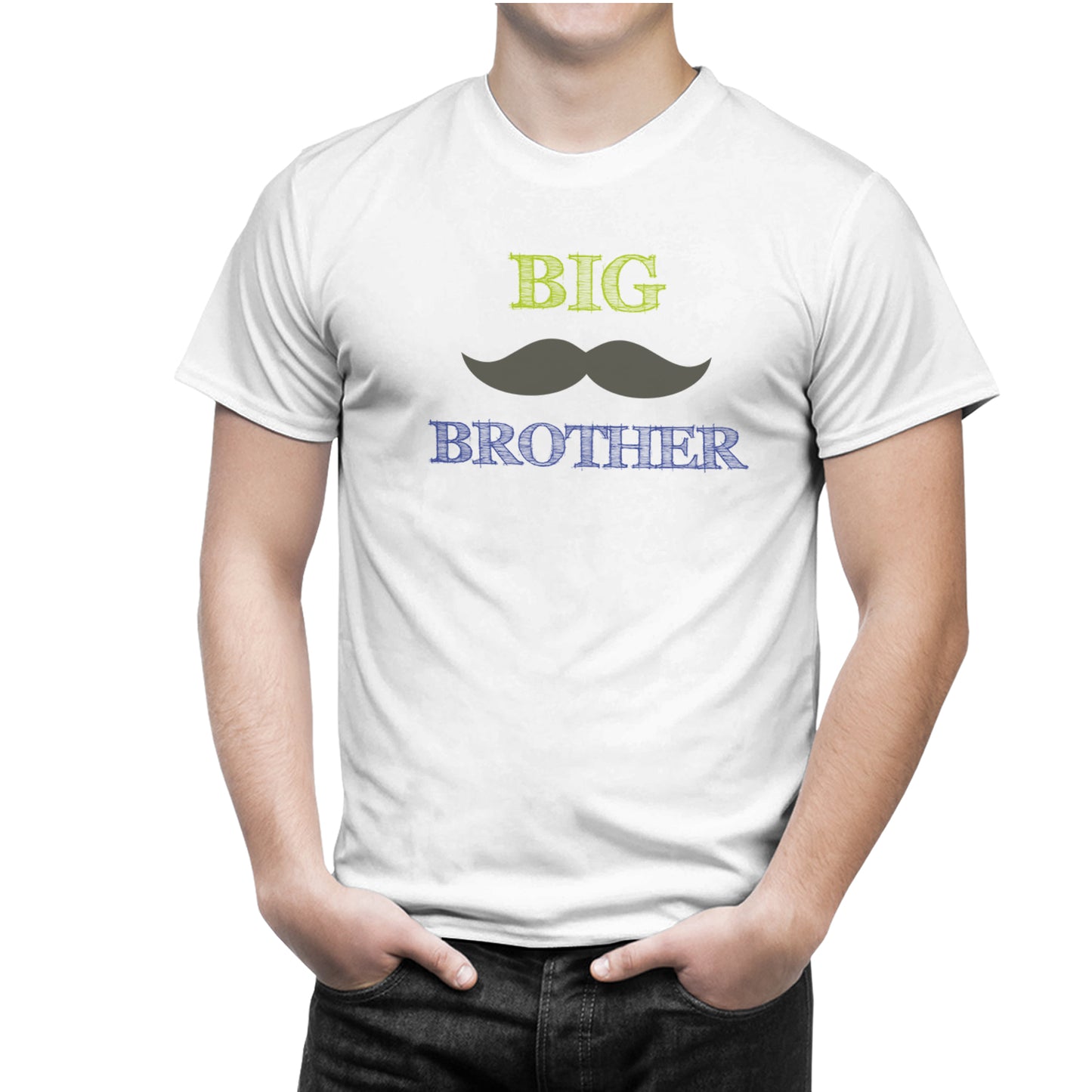 Big brother- Lil sister matching Sibling t shirts - white