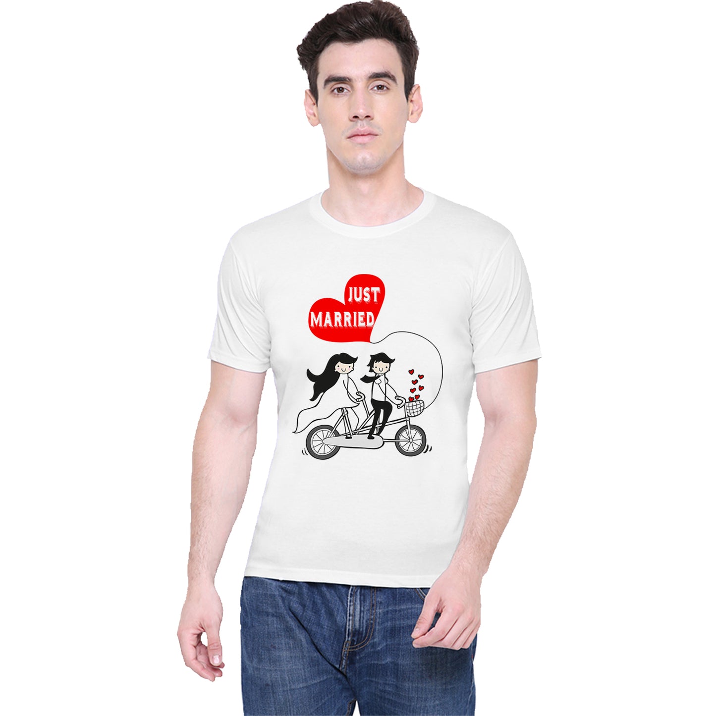 Bride Groom t shirt|wedding tshirts|Couple t shirts Just married- White 12