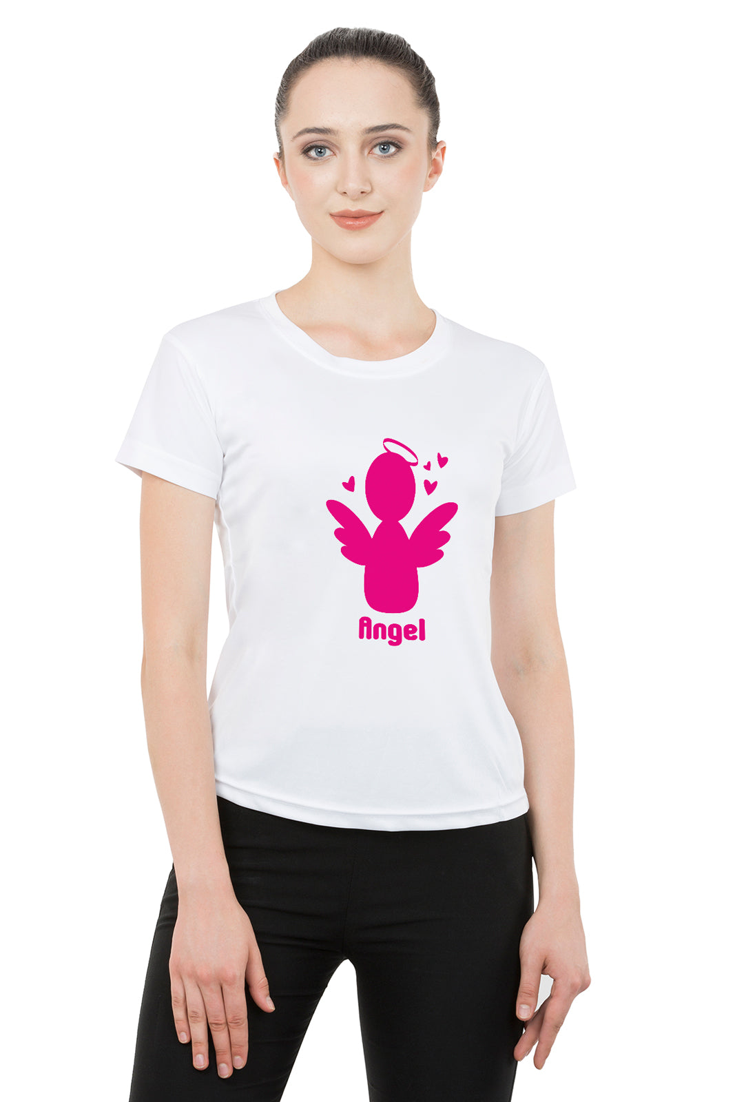 Angel Devil matching Couple T shirts- White