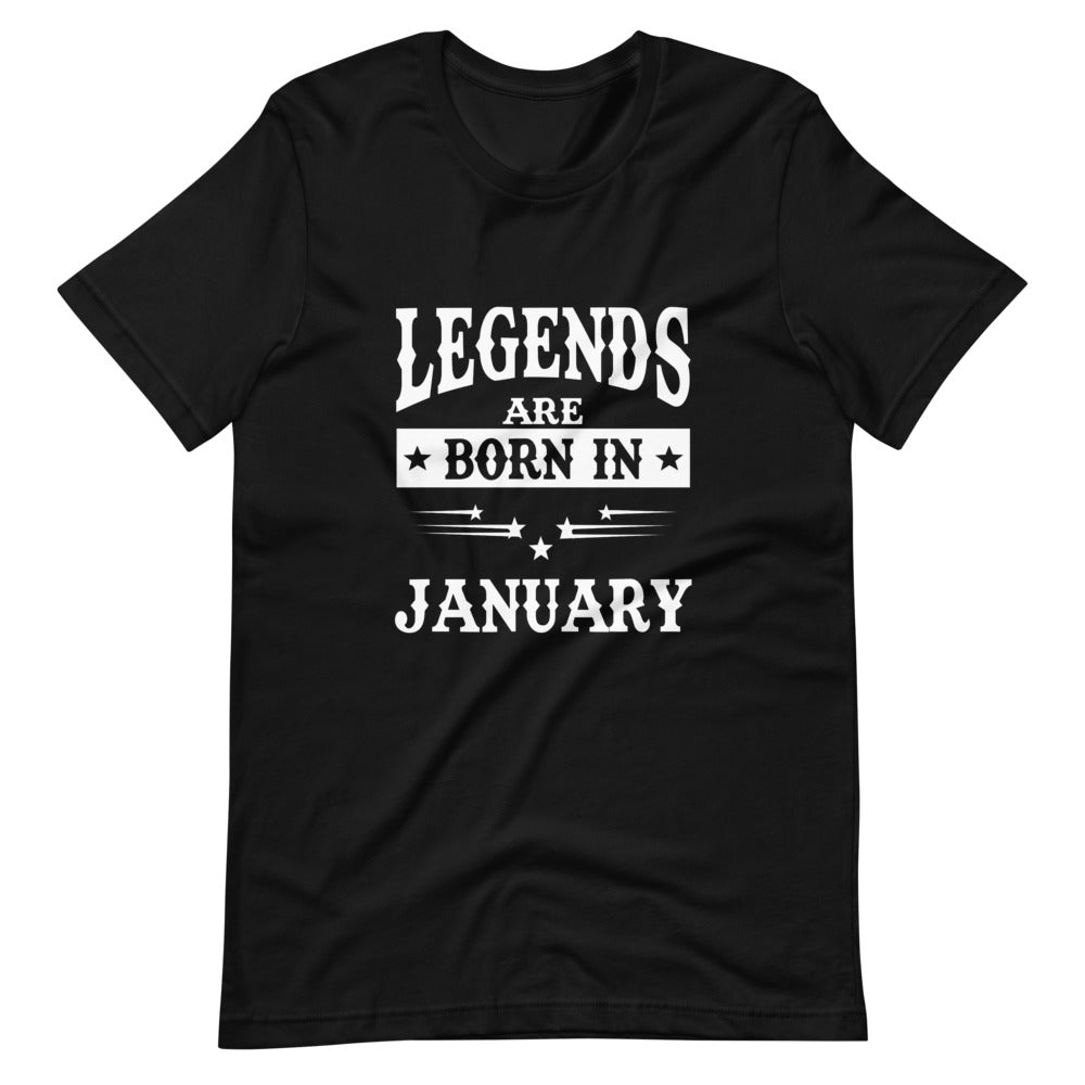 iberrys Birthday month T Shirt for Men |January Birthday Month Tshirt | Half Sleeve T-Shirt | Round Neck T Shirt |Cotton T-Shirt for Men- (01)