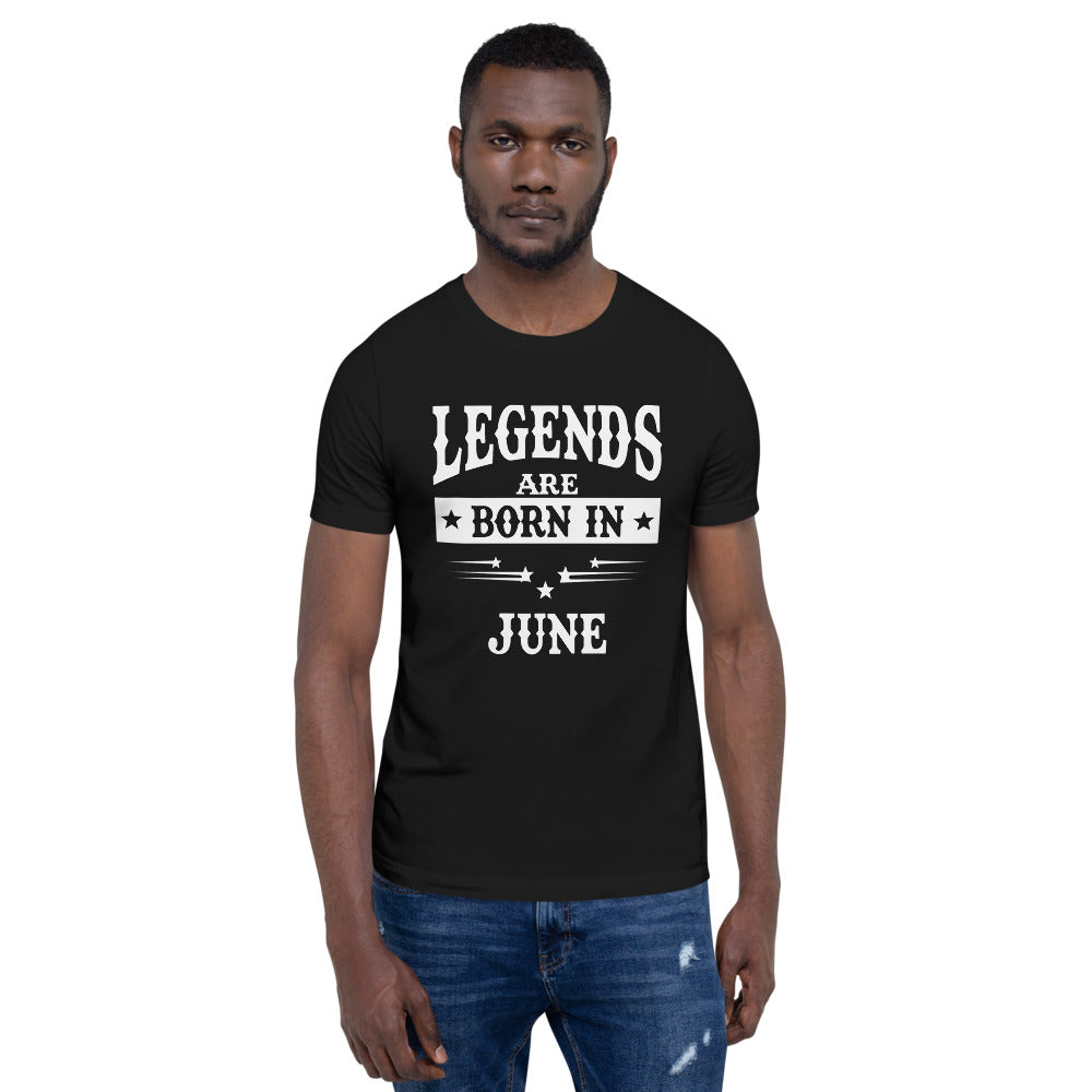 iberry's Birthday month T Shirt for Men |June Birthday Month Tshirt | Half Sleeve T-Shirt | Round Neck T Shirt |Cotton T-Shirt for Men- (06)