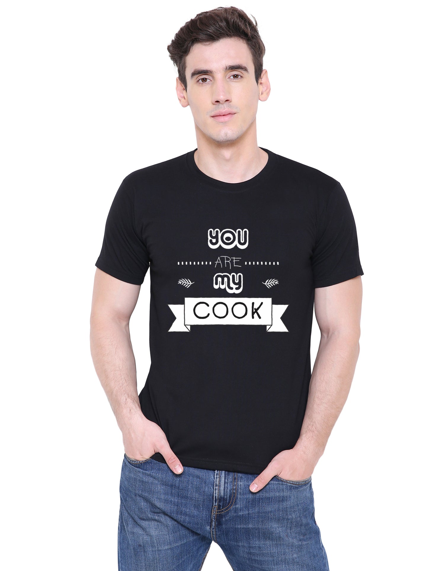 COOK ATM matching Couple T shirts- Black