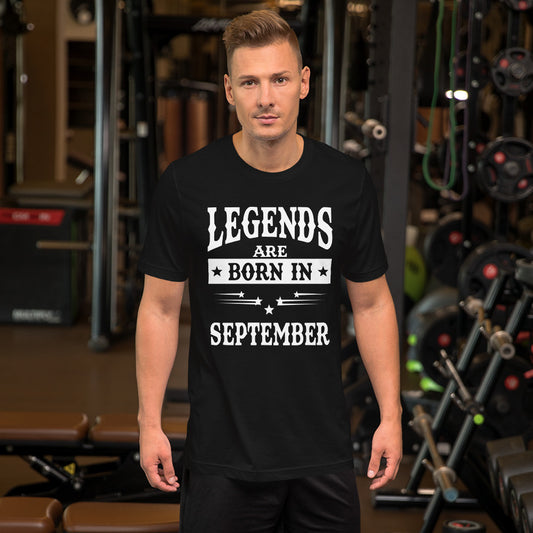 iberry's Birthday month T Shirt for Men |September Birthday Month Tshirt | Half Sleeve T-Shirt | Round Neck T Shirt |Cotton T-Shirt for Men- (09)