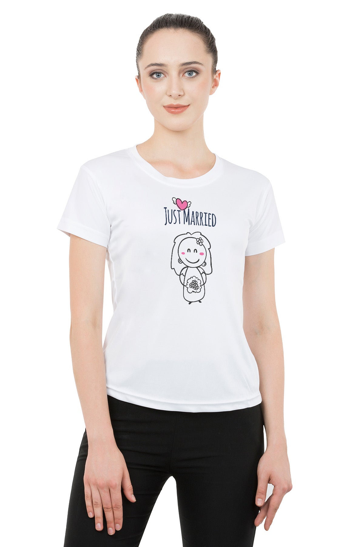 Bride Groom t shirt|wedding tshirts|Couple t shirts Just married- White 09