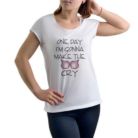 iberry's Graphic Tees funny Quote Tshirts For Girls And Women- White