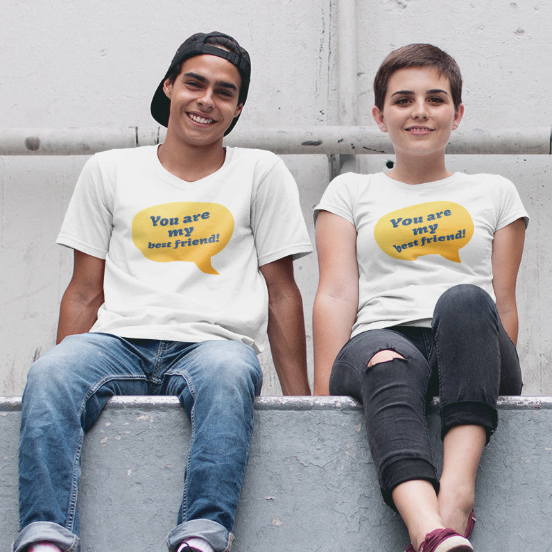 My Best Friend BFF matching Tshirts Black by iberry's