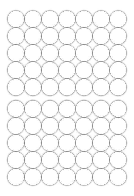 iberry's 108 pieces Waterproof Vinyl Stickers for Mason Jars Glass Bottle, Decals Craft, Kitchen Jar (Paper, 7 cm x 4 cm, White, 108 Piece) (Round Sticker) (7)