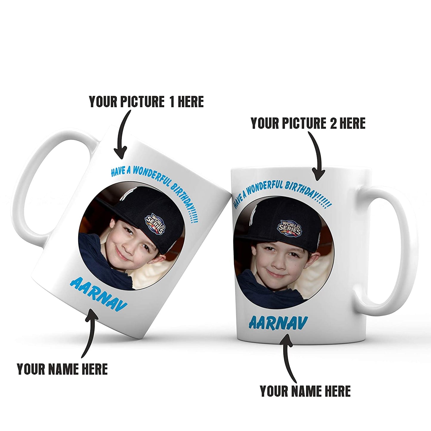 iberry's Customized/ Personalized Photo Coffee Mugs | Name & photo customized mug| Birthday photo name mug - (74)