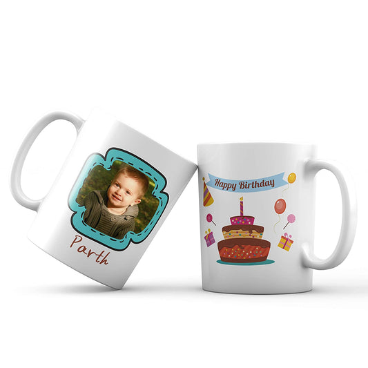 iberry's Customized/ Personalized Photo Coffee Mugs | Gift for Birthday | Birthday gift customized Photo mug - (67)