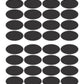 iberry's 108 pieces Waterproof Vinyl Stickers for Mason Jars Glass Bottle, Decals Craft, Kitchen Jar (Paper, 7 cm x 4 cm, Black, 108 Piece) -(8)