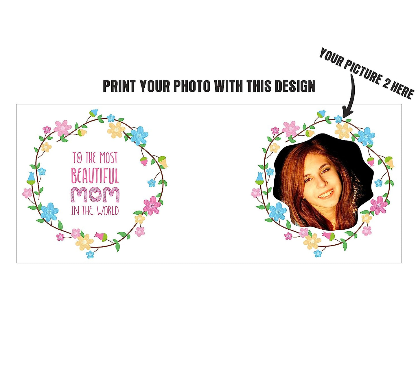 iberry's Customized/ Personalized Photo Coffee Mugs | Gift for mom | mothers day gift | my mom is beautiful - (65)