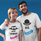 Mr. & Mrs. Right Matching Couple Tshirt for Men & Women Cotton Printed Regular Fit Tshirts-  (Set of 2)-08