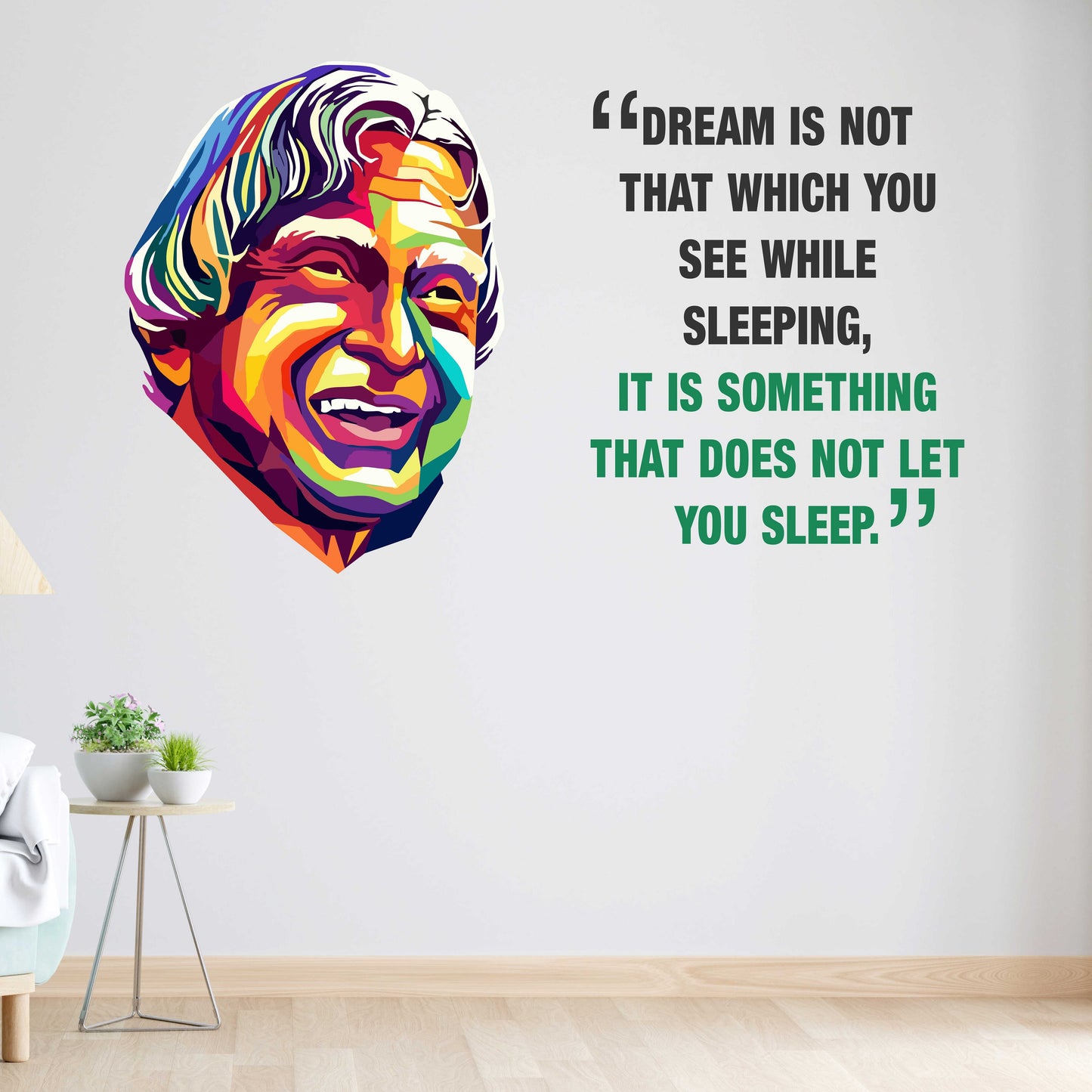 iberry's Inspirational Motivational Quotes Wall Sticker, Dream is Something That Does not let You Sleep"- 40 x 65 cm Wall Stickers for Study- Office-008