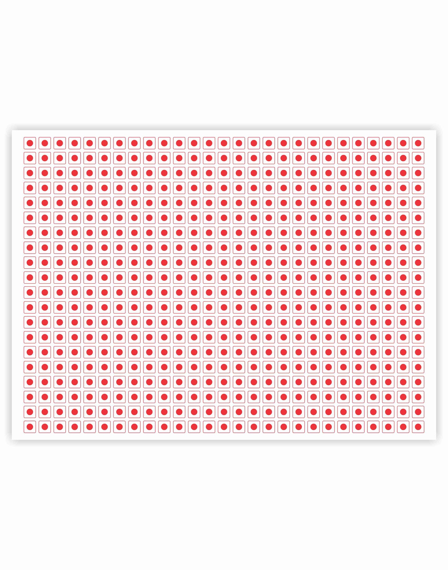 iberry's Self Adhensive 540 Non Veg Stickers Red for Food Packaging|Size 10 x 10 mm| Food Label Stickers