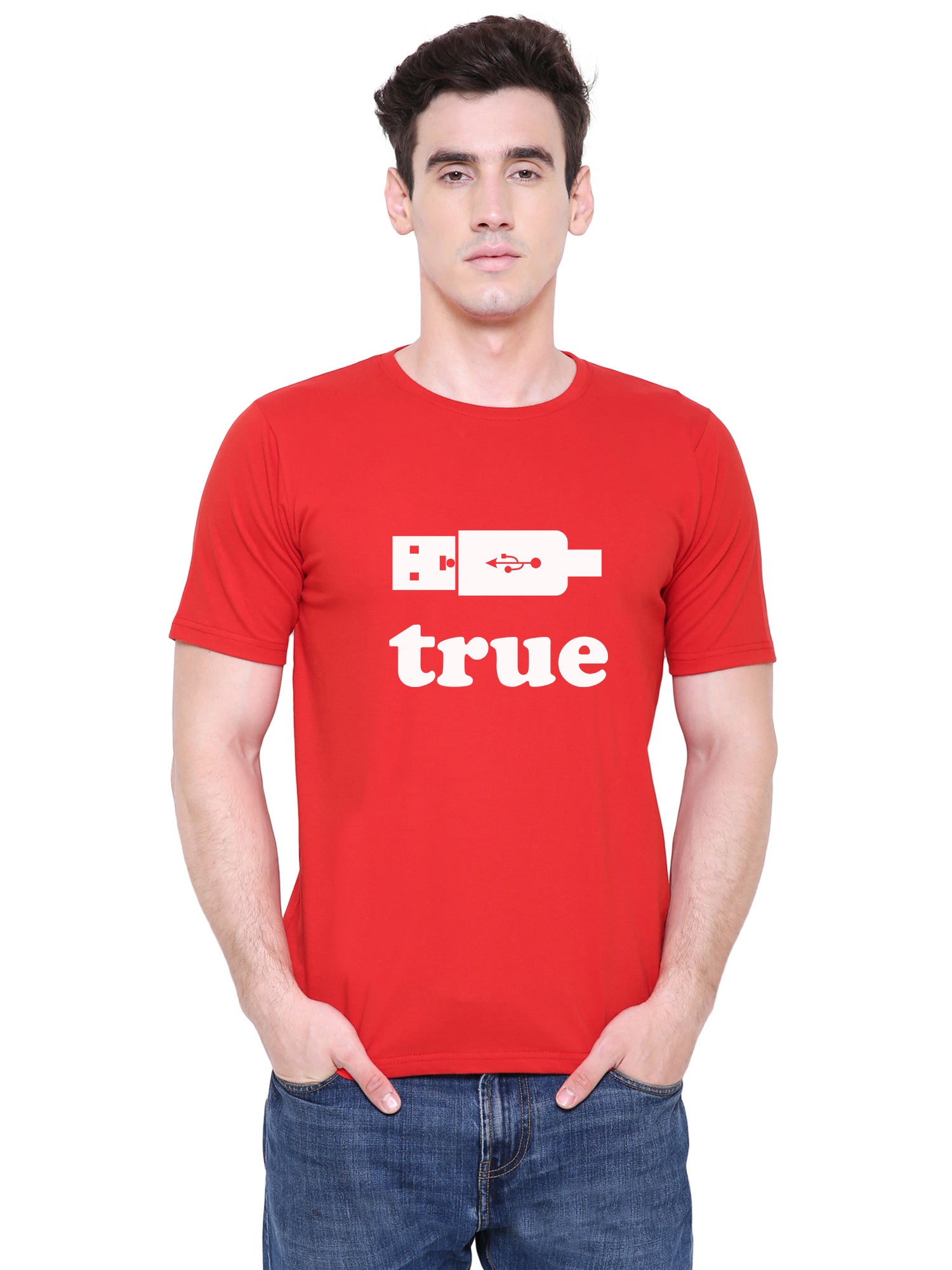 True Love matching Couple T shirts- Red