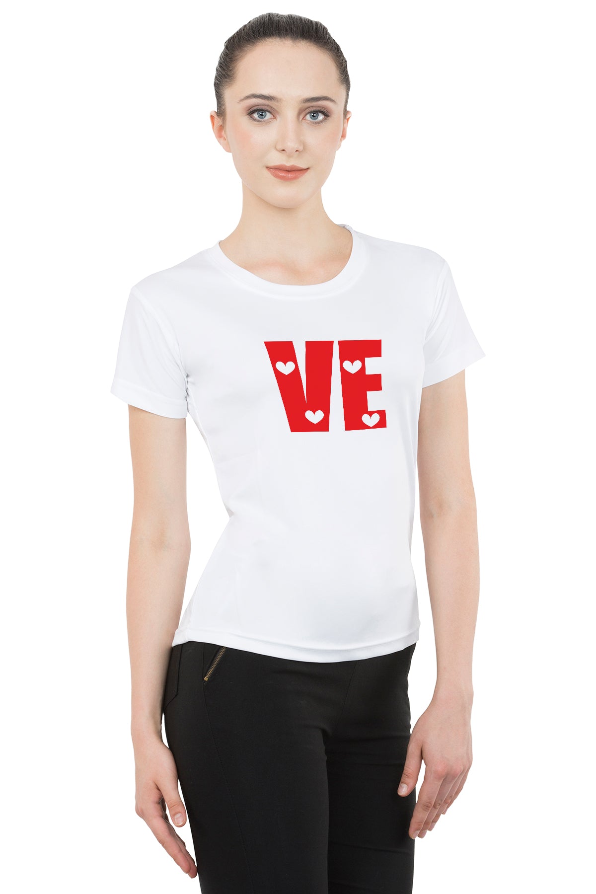 Love matching Couple T shirts- White