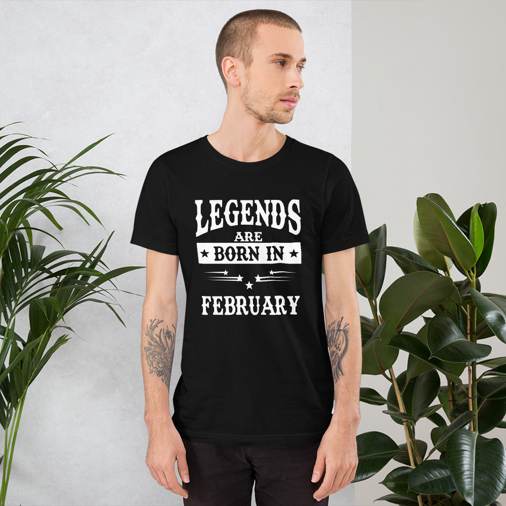 iberrys Birthday month T Shirt for Men |February Birthday Month Tshirt | Half Sleeve T-Shirt | Round Neck T Shirt |Cotton T-Shirt for Men