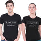 I Luv Chemistary matching Couple T shirts- Black