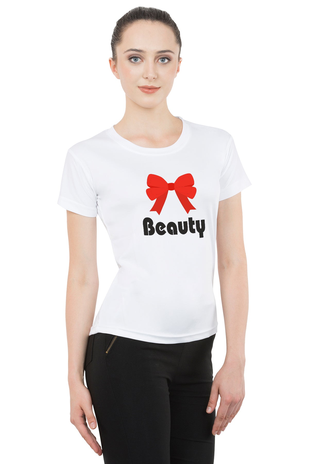 Beauty Beast matching Couple T shirts- White