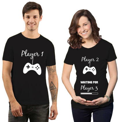 Player 3 coming soon Maternity Dress Maternity Couple Tshirt by iberry's –  theiberrysstore