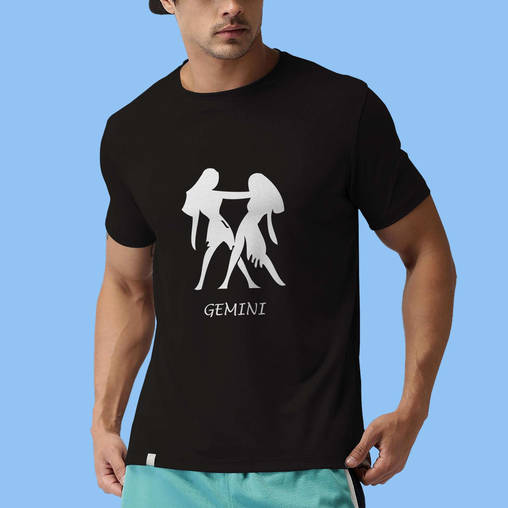 Gemini zodiac sign tshirt, Personality tshirt, Astrology tshirt- Black