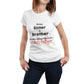 being sister & brother means being there for each other matching Sibling t shirts - white