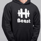 Beauty Beast Matching Couple Cute Sweatshirts | Couple Hoodies- Black