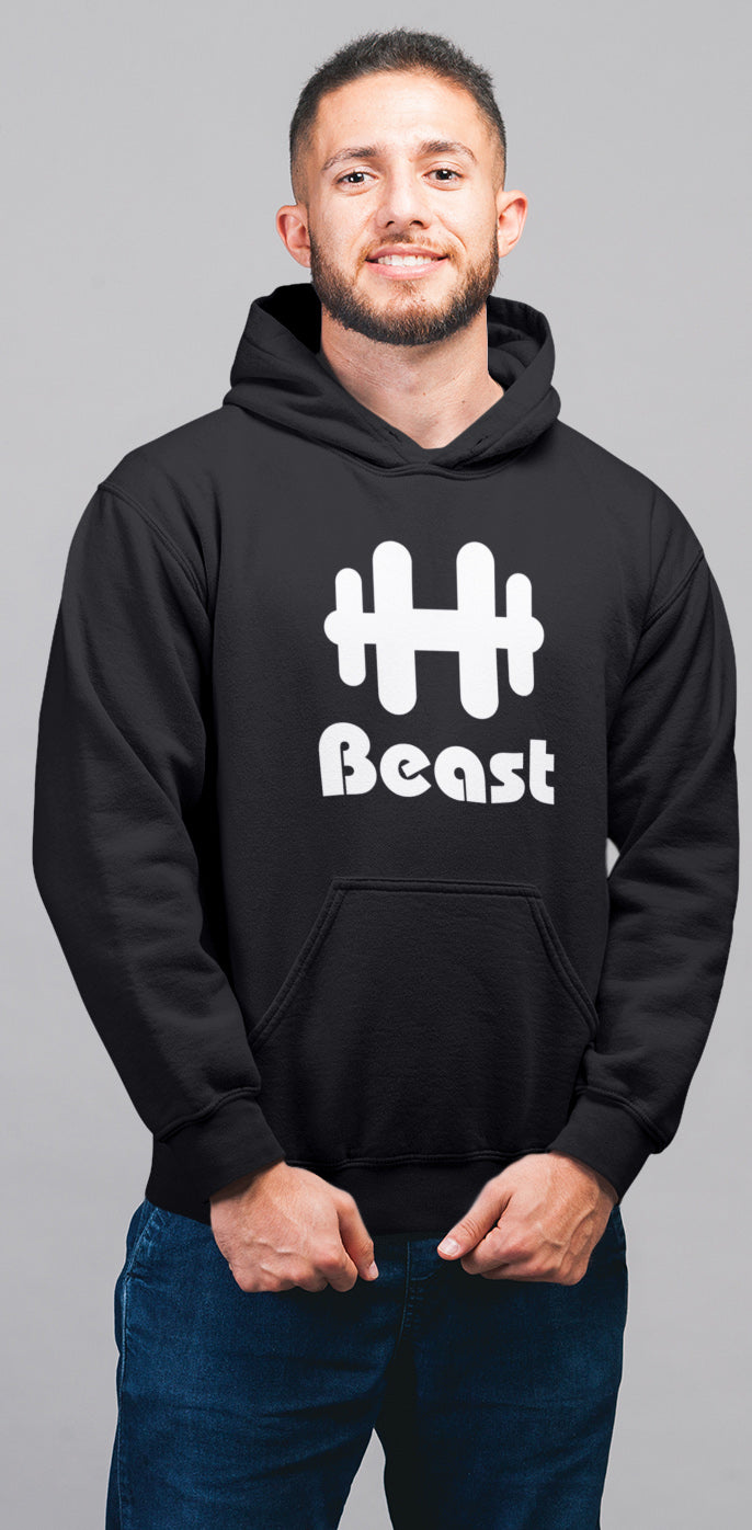 Beauty Beast Matching Couple Cute Sweatshirts | Couple Hoodies- Black