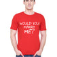 Marry Me matching Couple T shirts- Red