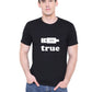 True Love matching Couple T shirts- Black