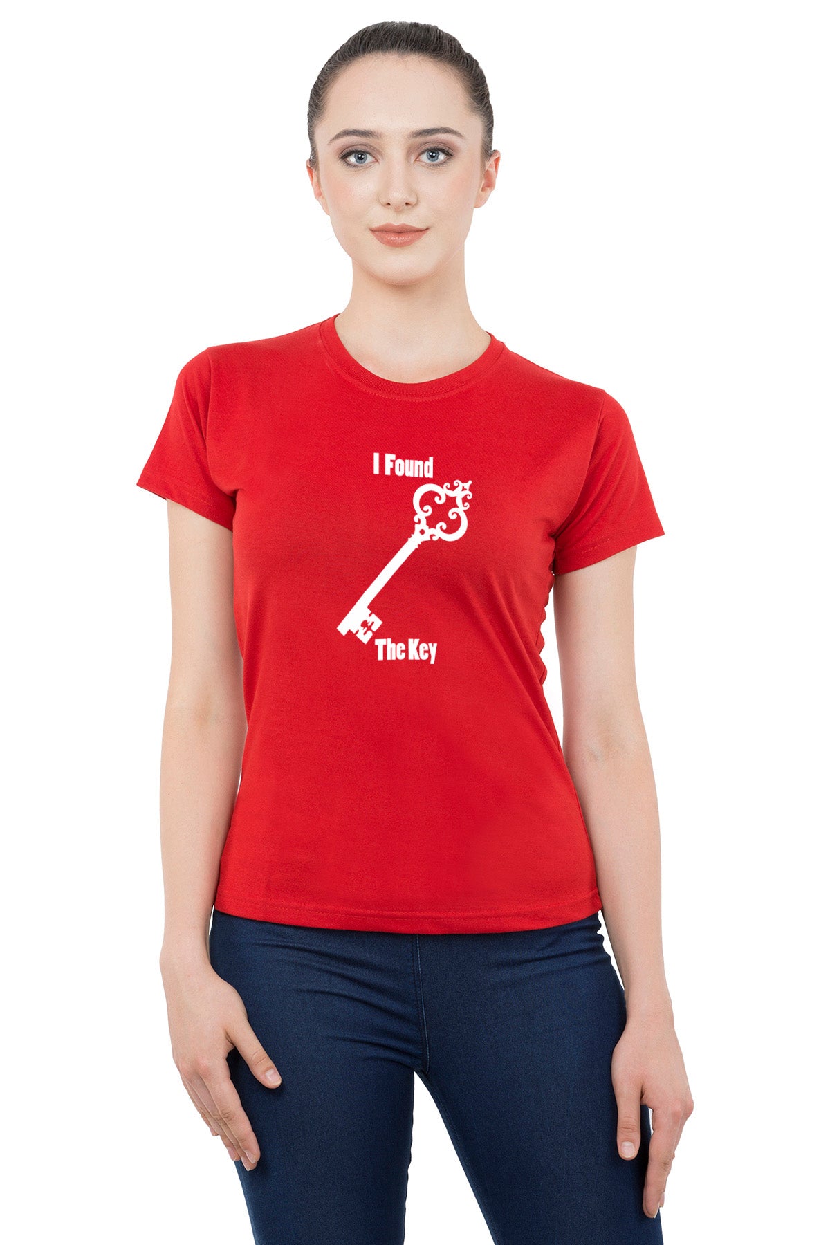 Lock Key matching Couple T shirts- Red
