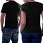 Sharif Ladka Sharif Ladki matching Couple T shirts- Black
