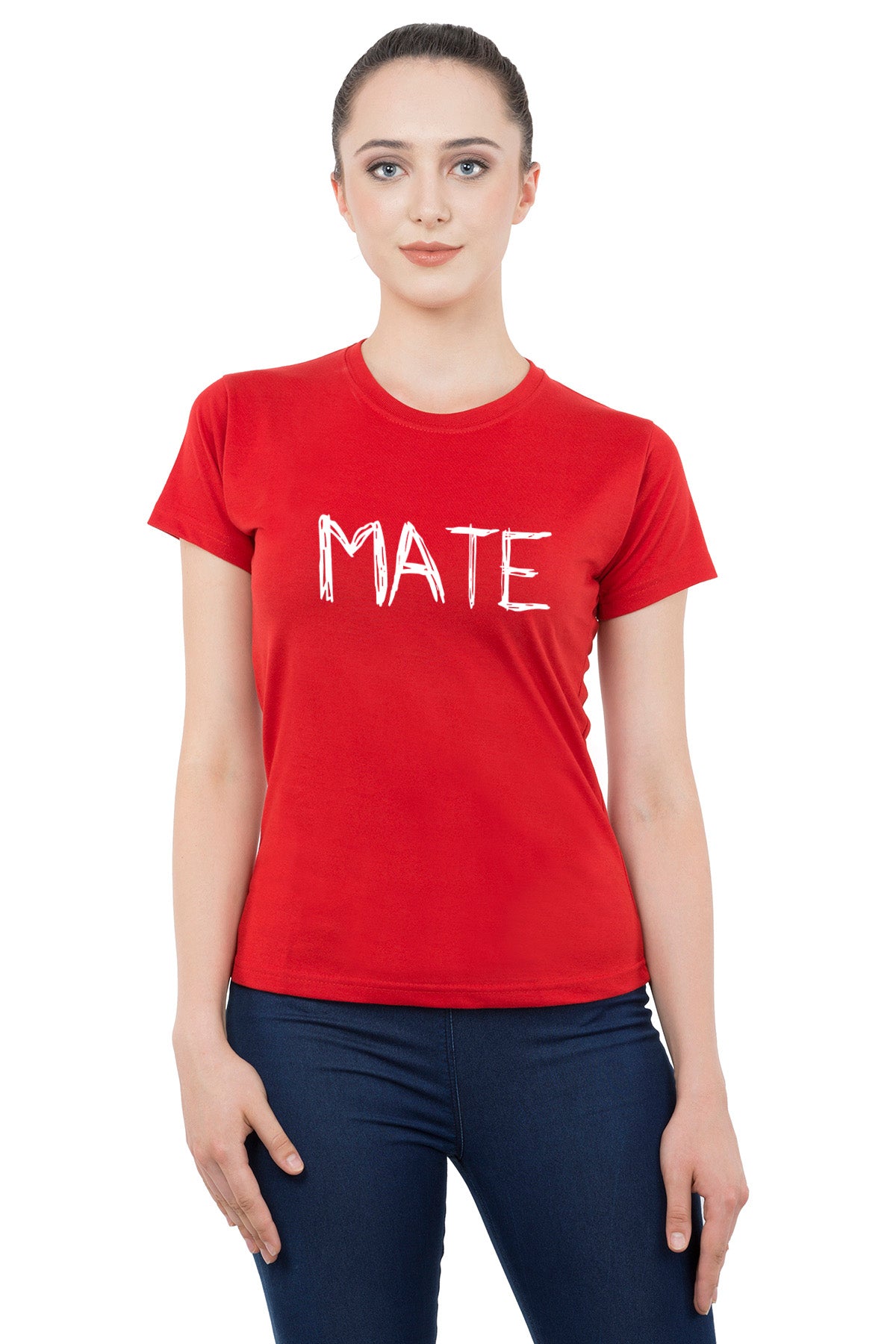 Soul Mate matching Couple T shirts- Red