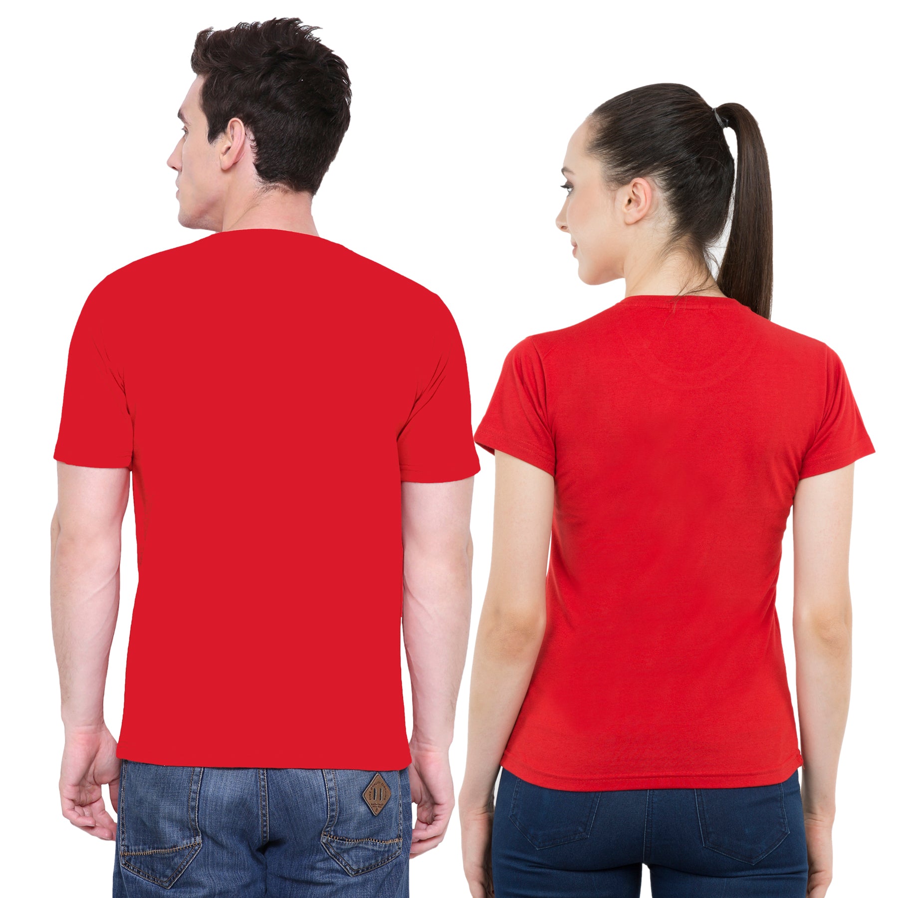 Beer & Baby Maternity Couple T shirts- Red