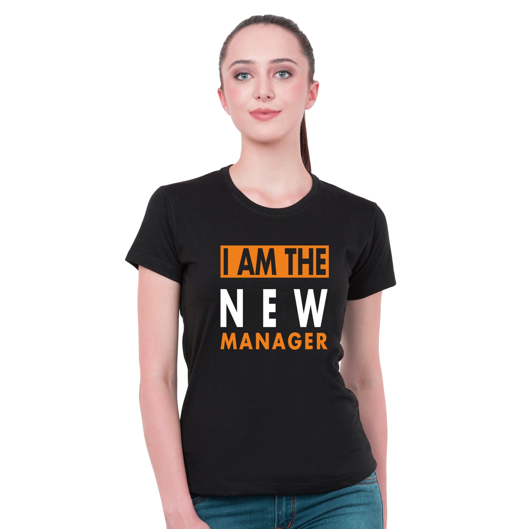 I'm the new manager- under new management matching Couple T shirts- Black