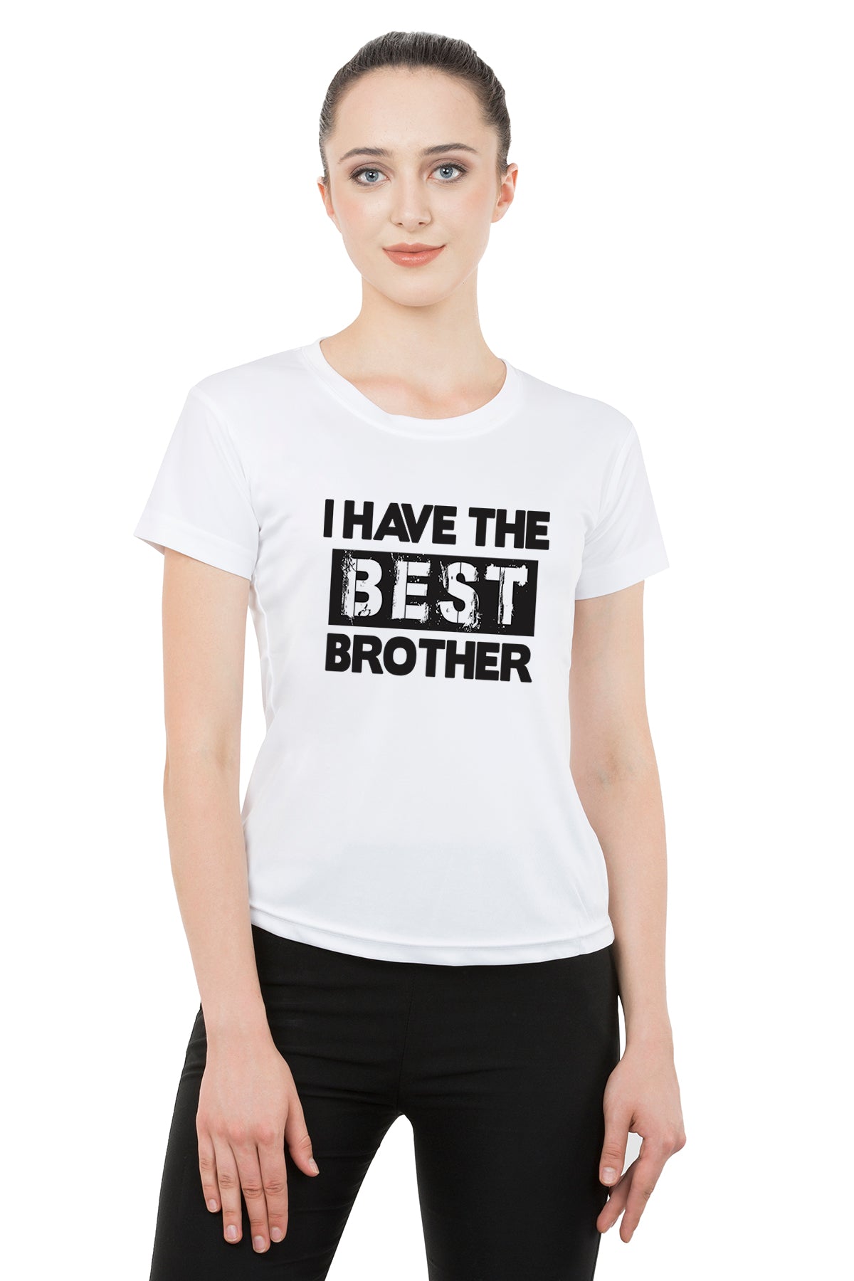 I have the best brother-I have the best sister matching Sibling t shirts - white